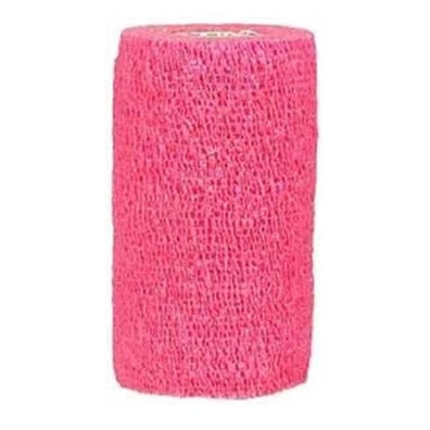 Bandage CoFlex 1.5"x5yd Compression Elastic Neon Pink Latex Non-Sterile 48/Case - Surgical Supplies NY